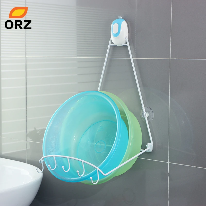 ORZ ванная раковина держатель присоска стойка вешалок для полотенец умывальник