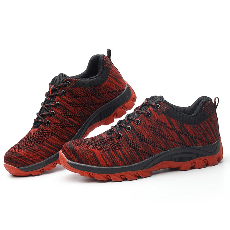 Для мужчин дышащая Сталь носок Кепки рабочая обувь женщин уличная анти