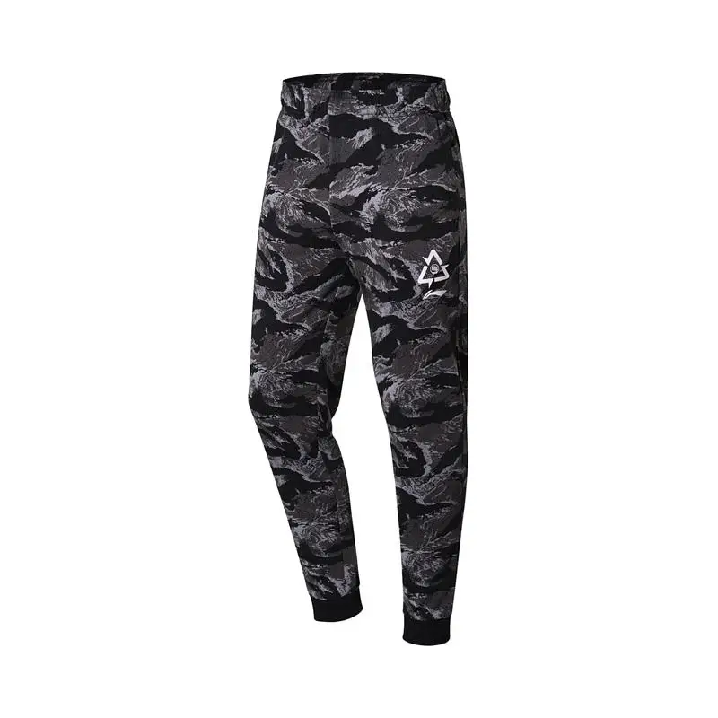 Li-Ning мужские баскетбольные штаны BAD FIVE, хлопок, стильные брюки с принтом, обычные спортивные штаны с подкладкой AKLN243 CJAS18 - Цвет: AKLN243-7H