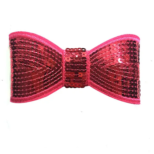 Hot pink 5inch Детские девушки блесток луки с зажимами Малыш Детские праздничные волосы бант зажим для волос Детские бантики зажим для волос аксессуары для волос - Цвет: Hot pink 5inch