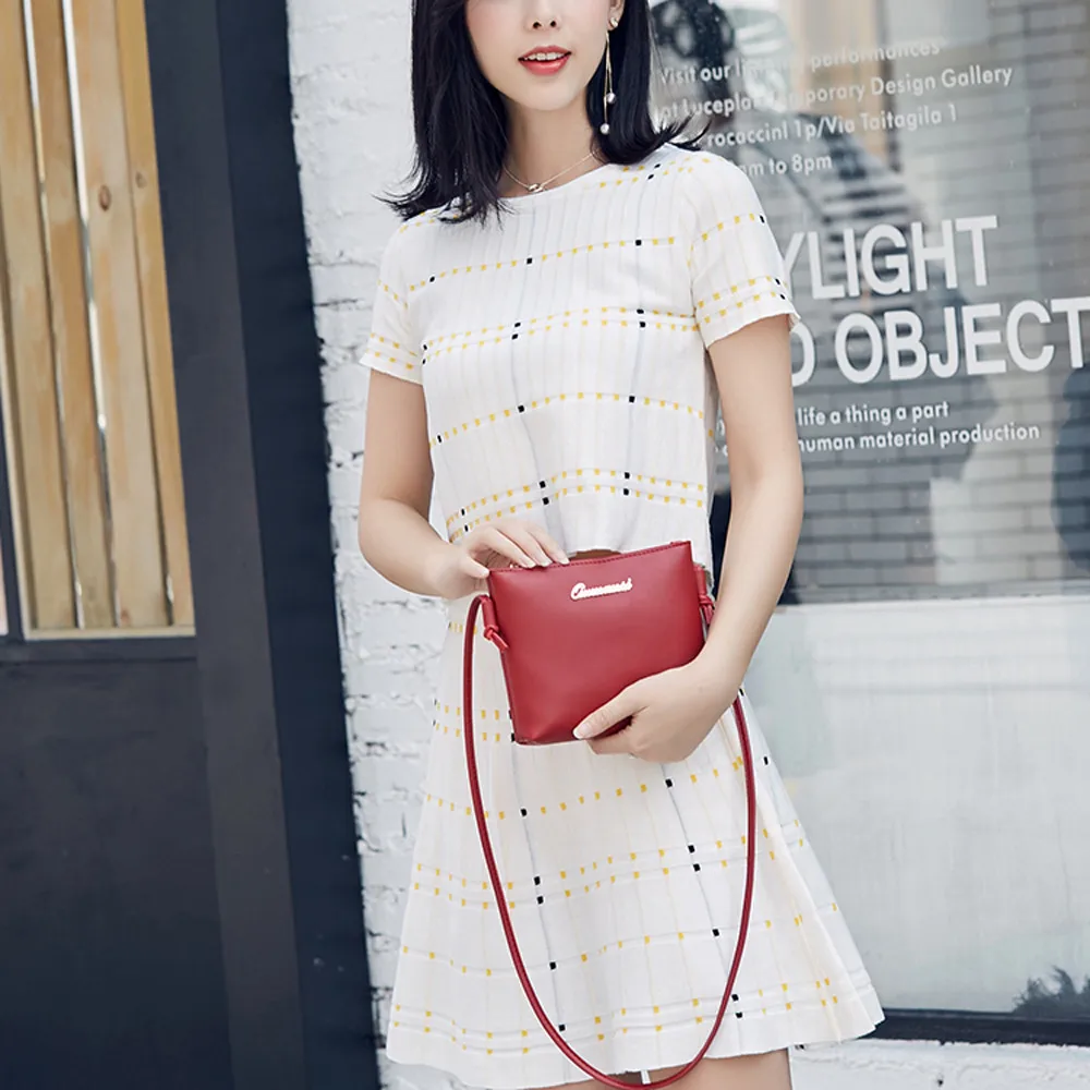 Женская сумка мессенджер 2019 роскошная дизайнерская однотонная через плечо для