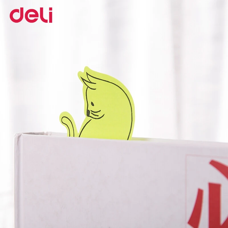 Школьные канцелярские принадлежности Deli creative 4 цвета в форме животных липкие
