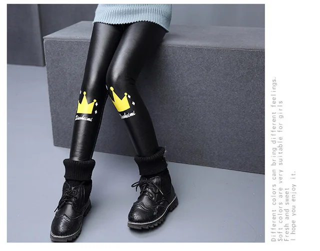 Зимние леггинсы для маленьких девочек детские весенние теплые плотные