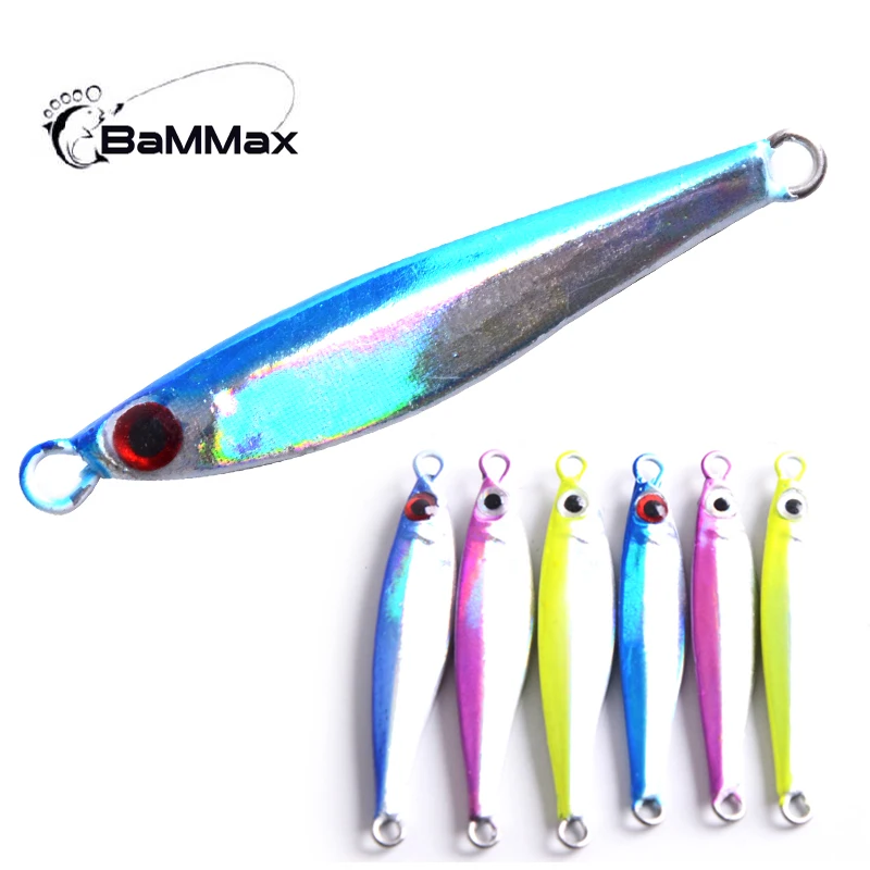 

Bammax Fishing Lure 4.9g 7.2g Metal Jigging Spoons Sequins Lures Bass hard Bait Shore Cast Iron Artificial Fishing Tackle Pesca