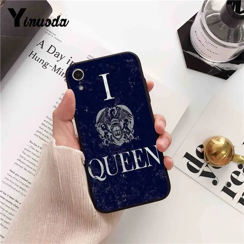 Yinuoda Queen Rock Group жесткий чехол для iPhone 8 7 6 6S 6Plus X XS MAX 5 5S SE XR 10 Чехлы 11 pro