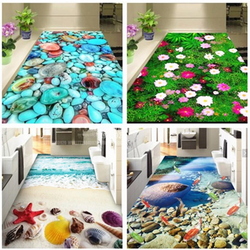 

3D Bedroom Bathroom Mats Beach Hallway Mat Floor Mats Kitchen Carpets Doormats for Living Room Anti-Slip Tapete Mats