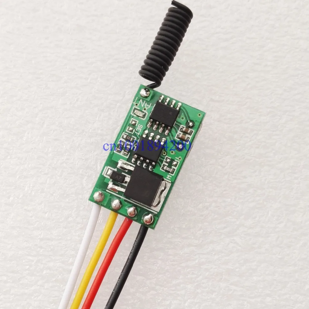 Мини радиочастотный приемник Mos без звука DC6V 9V 12V 16V 24V 28V 36V переключатели
