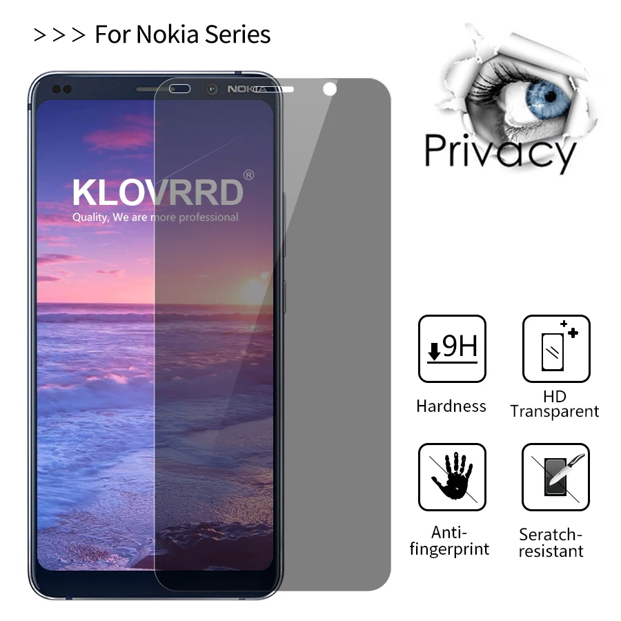 9 H надежное закаленное стекло для Nokia PureView анти шпионский экран протектор