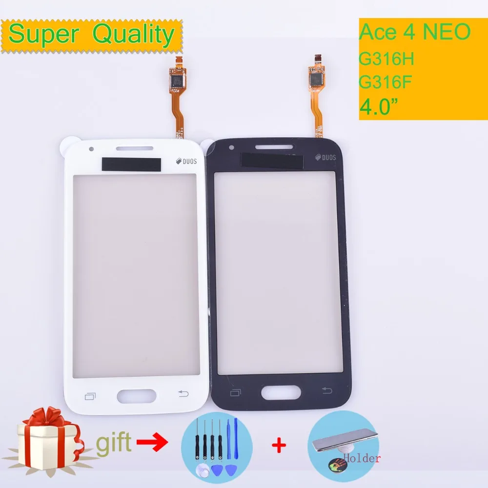 

G316 For Samsung Galaxy Ace 4 Neo G316 G316M G316H G316F Touch Screen Panel Sensor Digitizer Front Glass Lens Touchscreen NO LCD