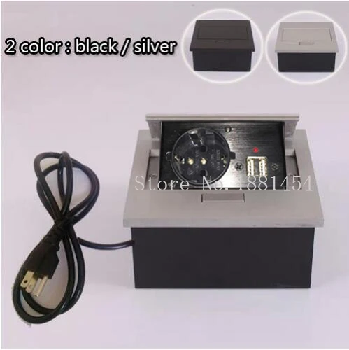 Новинка 2019 маленькое всплывающее гнездо 1 * ЕС мощность + 2 Зарядка USB красный