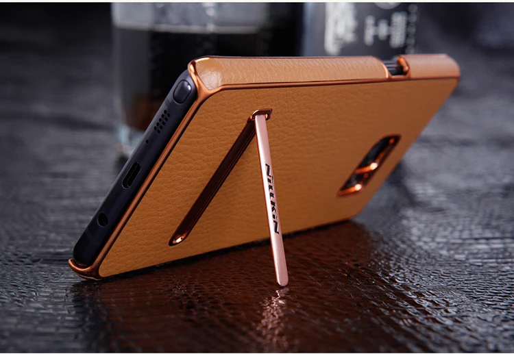 Для samsung Galaxy Note FE NILLKIN Роскошный кожаный чехол для телефона для Galaxy Note Fan Edition чехол с подставкой адсорбционный Магнитный чехол