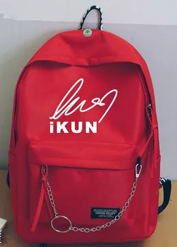 CAI Xukun Ikun подписал же рюкзак той корейской версии моды мужской и женский двойной