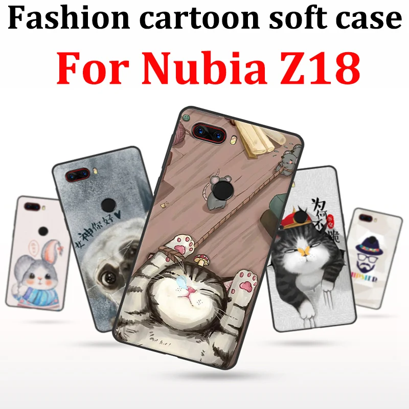Чехол для Nubia Z18 мягкая задняя крышка с милым мультяшным рисунком Z 18 чехол NX606J