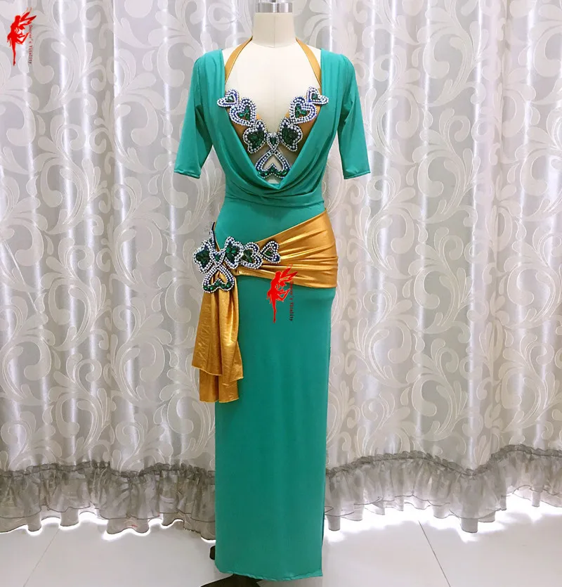 Женское платье для танца живота одежда бальных танцев бюстгальтер + пояс костюм