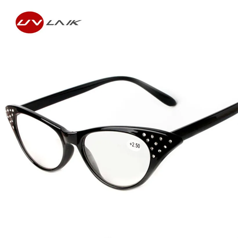 Кошачий глаз очки для чтения женщины дальнозоркостью тонкий с весной шарнир 1.5 2.0