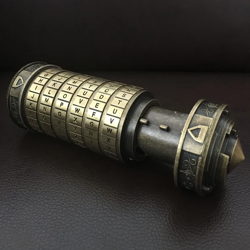 Реквизит коробка для хранения да Винчи кодовый замок 6 Алфавитный код настоящая