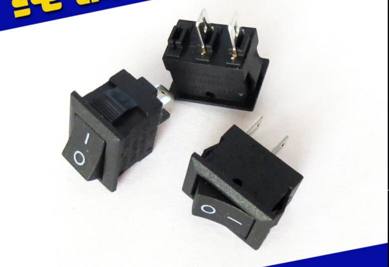 

20pcs AC 250V 3A AC 125V 6A 2 Pin ON/OFF I/O SPST Snap in Mini Boat Rocker Switch 21*15mm