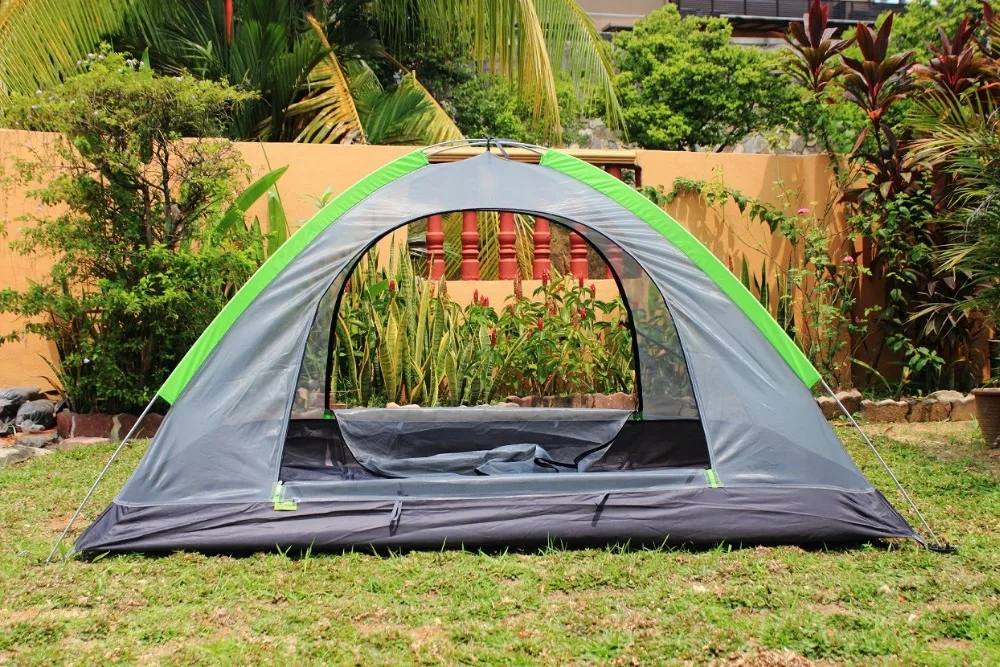 Складная двухслойная палатка для кемпинга на 2-3 человек | Спорт и развлечения