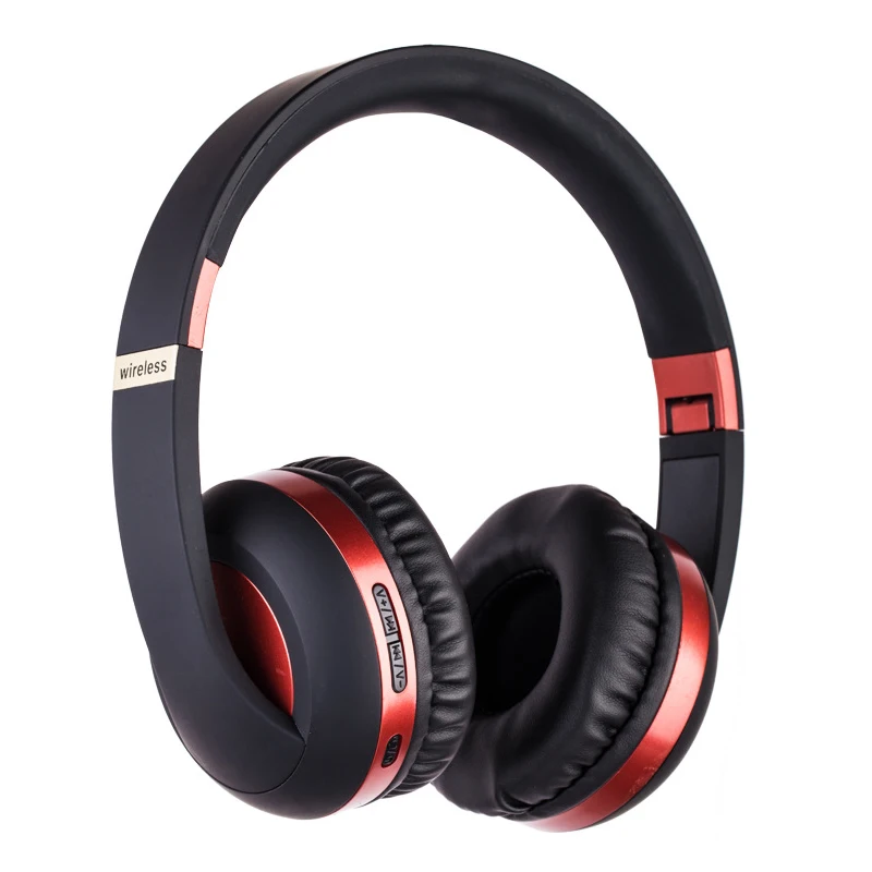 Красный YEINDBOO Bluetooth наушники беспроводные наушники бас спортивные наушники Bluetooth v5.0HiFi наушники Поддержка TF AUX с микрофоном для ПК мобильный телефон лучшие наушники - Цвет: Красный