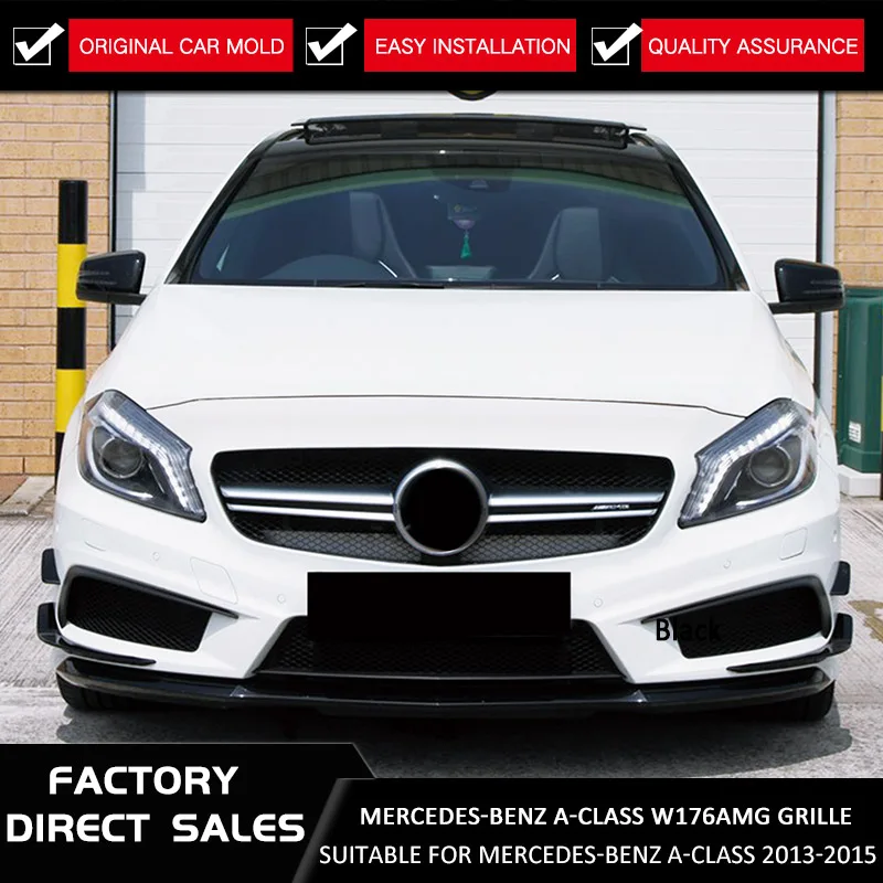 Передняя решетка для автомобиля Mercedes Benz W176 A CLASS A180 A200 A45 AMG 2013 2016|Гоночные решетки| |