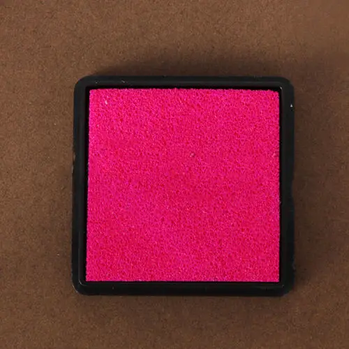 Pink JESJELIU Водные Цвета чернильные подушечки для рукоделия на масляной основе для резиновых штампов для скрапбукинга Свадебный декор Печать пальцев Водные Цвета - Цвет: Pink