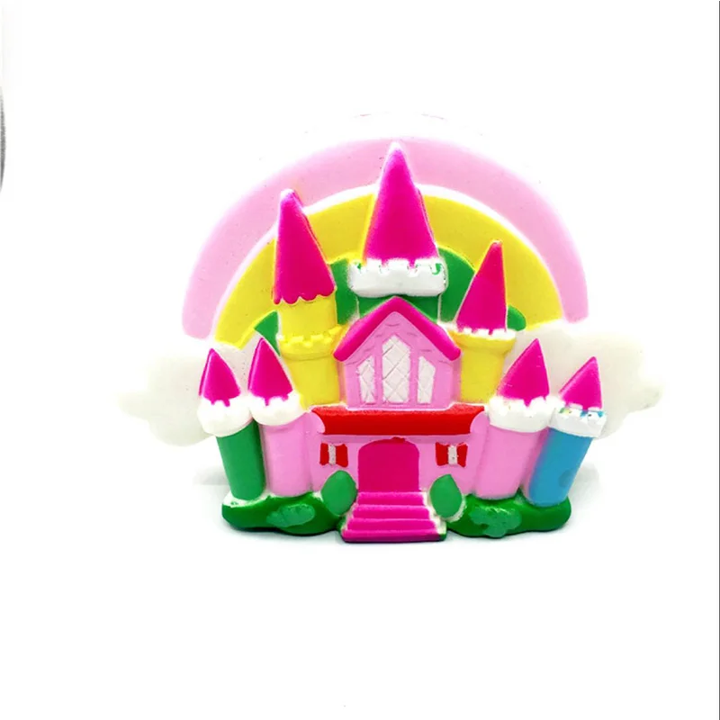 Мультфильм замок Kawaii Squishy мягкие игрушки замедлить рост забавные Slimetoy Squeeze