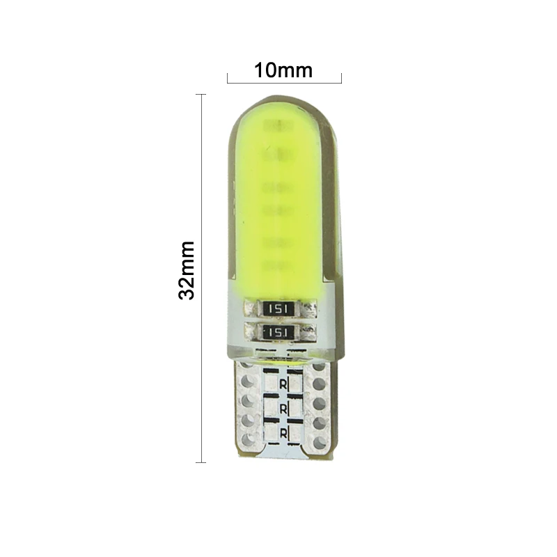 2x T10 5W5 W5W светодиодный COB для интерьера автомобилей светильник 12V 12SMD автоматического поворота Wedeg сбоку Чтение номерного знака Лампы белый красный синий