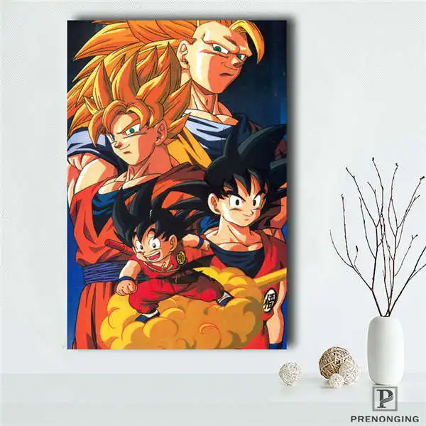 Темно-серый Съемная Фреска домашний декор es плакат топ продаж Dragon Ball Z Гоку аниме плакат#190114s07 - Цвет: Темно-серый