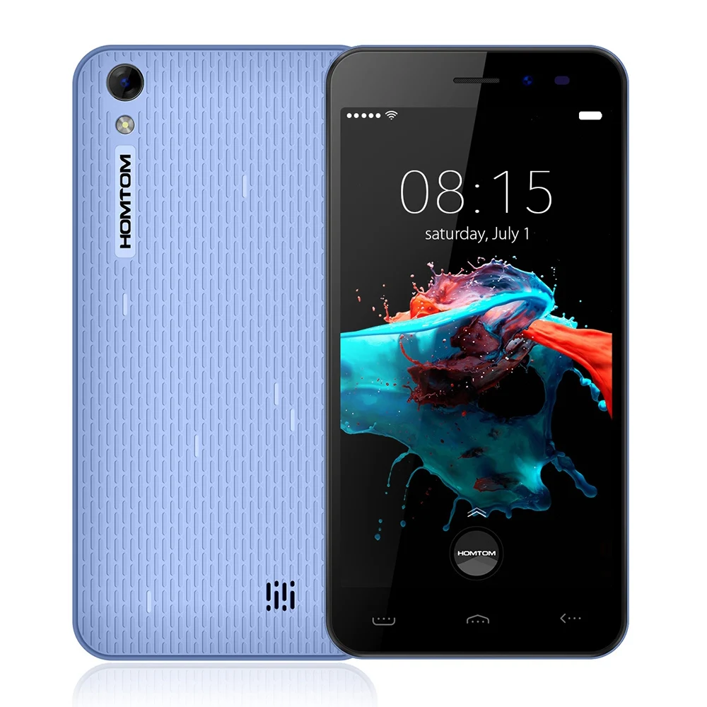 HOMTOM HT16 смартфон 5 0 дюйма экран HD MT6580 4 ядра Android 6 1 GB + 8 3000 mAh 8MP Камера разблокировка