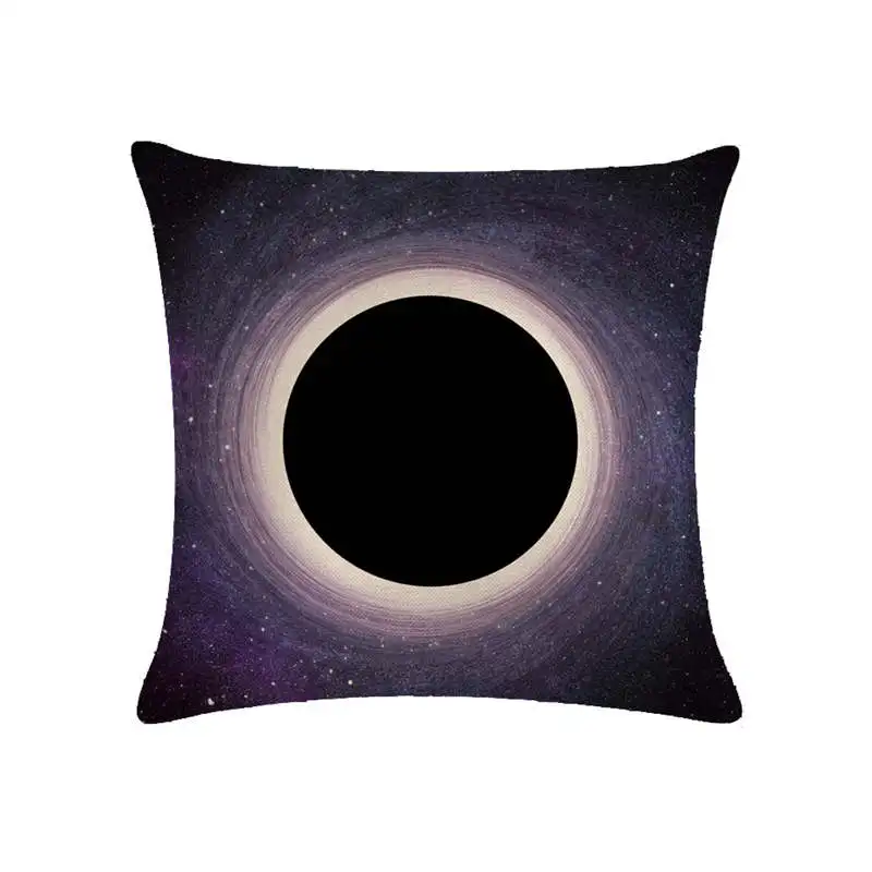 Подушка с черным отверстием для фото домашний декор наволочки покрытия подушек