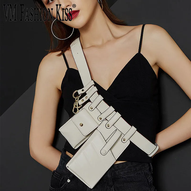 VM FASHION KISS новая брендовая Сумка Кроссбоди в стиле панк и локомотив/поясная сумка