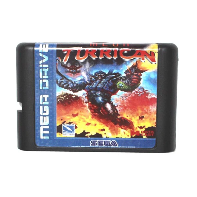 

Мега Turrican 16 бит MD карточная игра для Sega игры Sega Mega Drive для Genesis