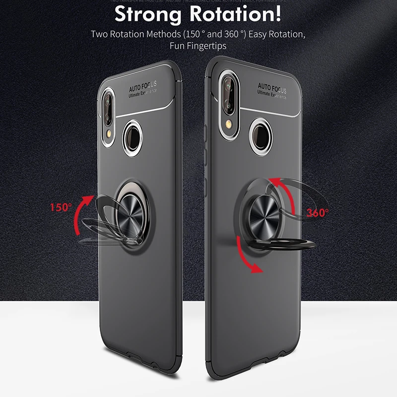 Чехол MAKAVO для Huawei Y7 2019 мягкий матовый Силиконовый чехол накладка на заднюю крышку