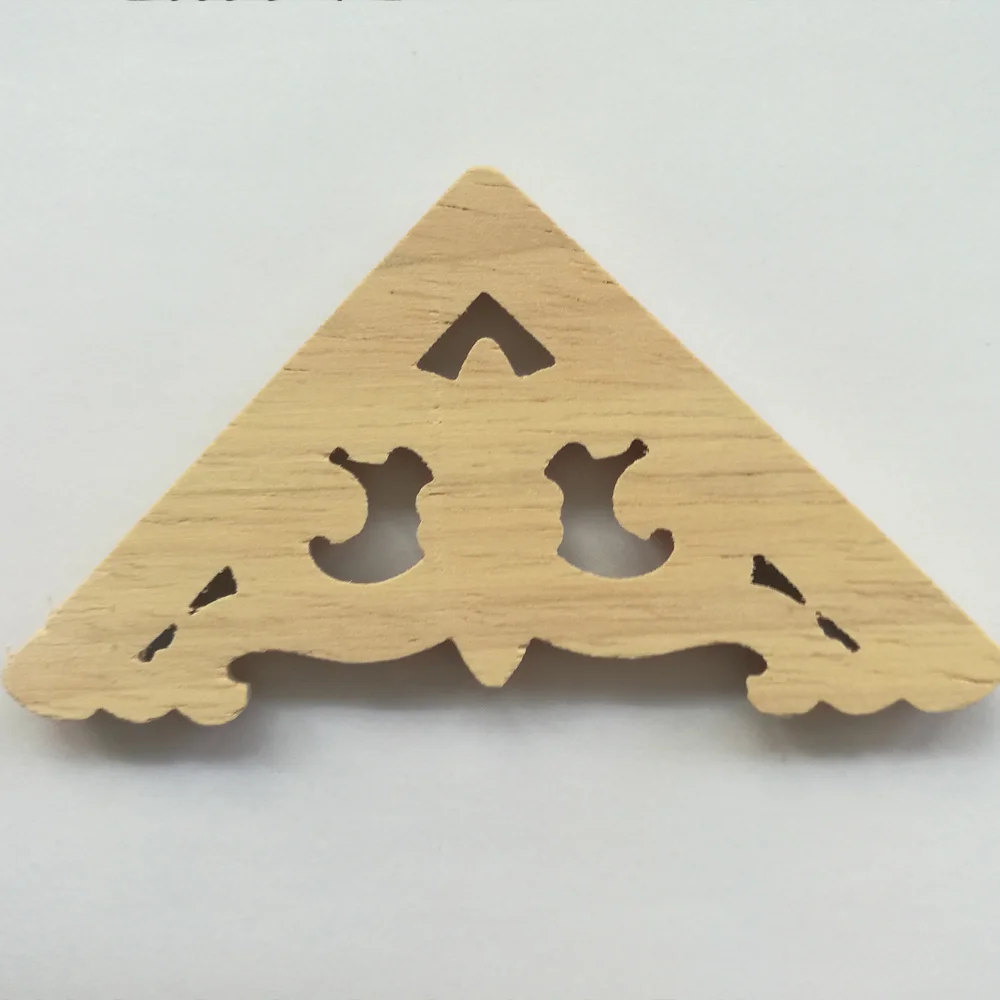 8CM Floor Carving Wood Natural Appliques for Furniture Cabinet Home Decoration Maison Accessories | Дом и сад
