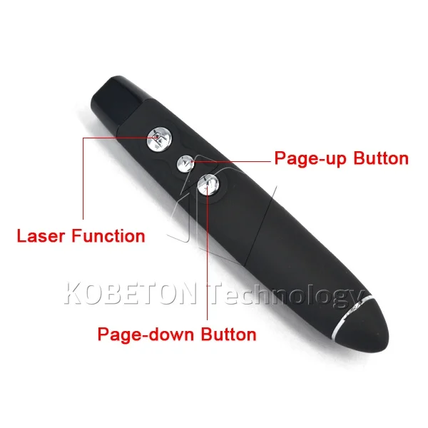 USB Беспроводная красная лазерная указка Kebidumei с клипсой ручка для презентера