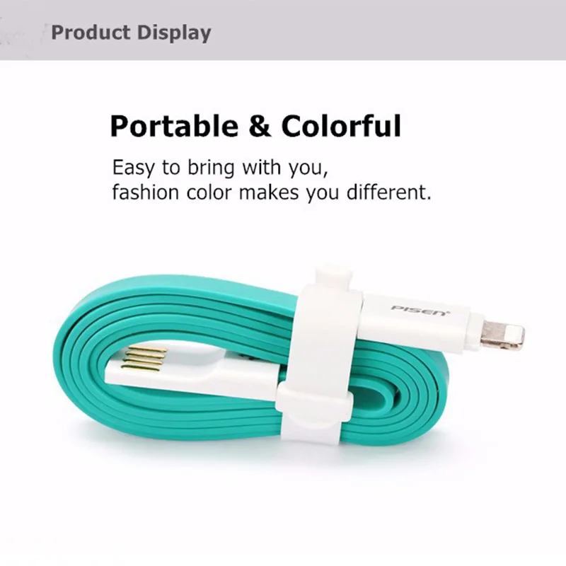 Pisen Micro USB Cable For iPhone 7 6 6S plus 6s 5 5s SE iPad 3 4 Air 2 Mini Mobile Phone Cables | Мобильные телефоны и