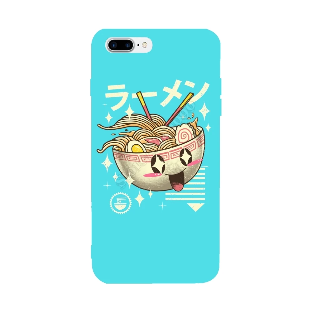 Прохладный Ретро Kawaii Ramen для Iphone 6 S 7 8 Plus Чехлы ТПУ Жесткий чехол телефона X |