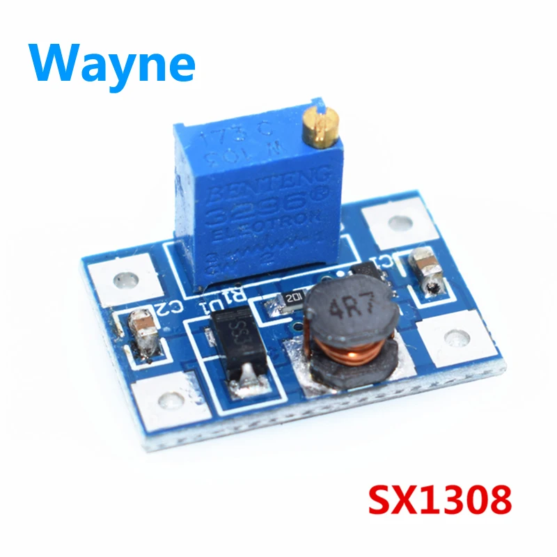Smart Electronics DC-DC SX1308 Step-UP Adjustable Power Module Step Up Boost Converter 2-24V to 2-28V 2A | Электроника