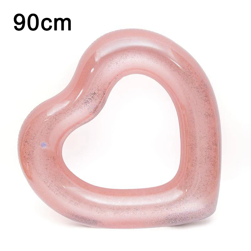 rose pink 90cm Kiwi оранжевое фруктовое розовое блестящее кольцо для плавания в бассейне, с блестками, для пляжа, веселые, вечерние, водные игрушки INS boia - Цвет: rose pink 90cm
