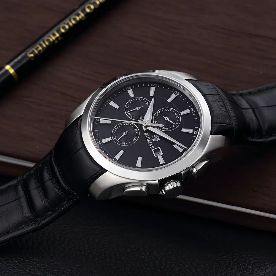 Мужские деловые автоматические механические часы Reloj Hombre 2021 классические
