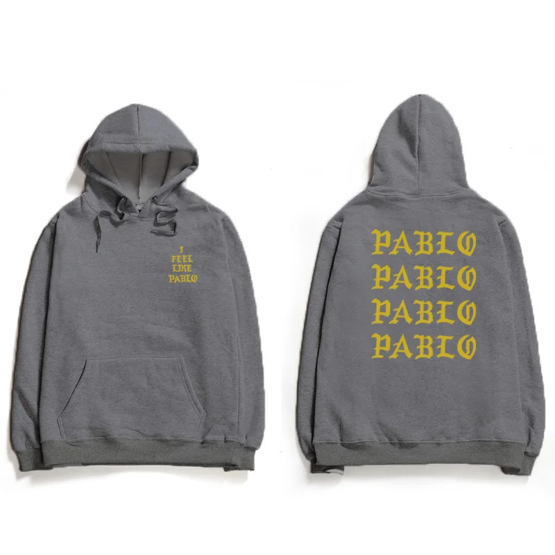 Модные толстовки с капюшоном Pablo I Feel Like Paul для мужчин и женщин бренд Kanye West