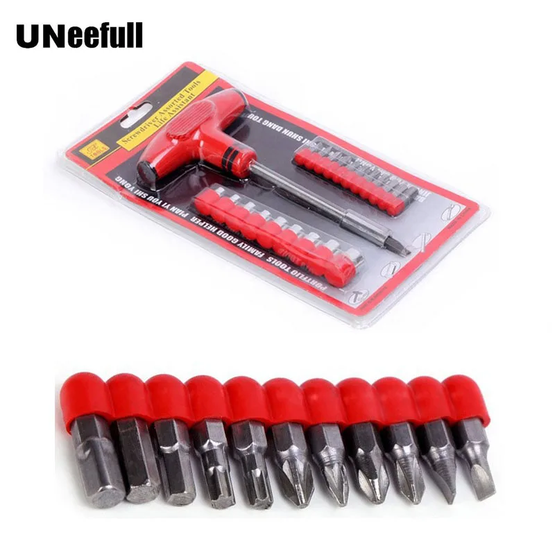 

UNeefull 24Sets Home Multi-function Magnetic Precision Screwdriver Combination Set,T-type Handle Screwdriver Socket Repair Tool