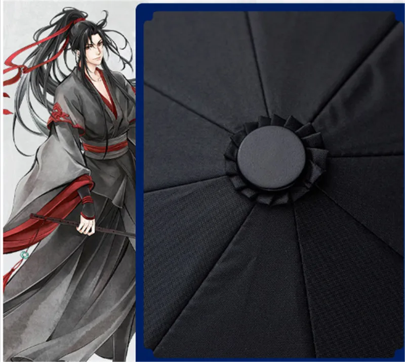 Ограниченное аниме Grandmaster of Demonic культивирование Lan Wangji Wei Wuxian BL зонт от солнца