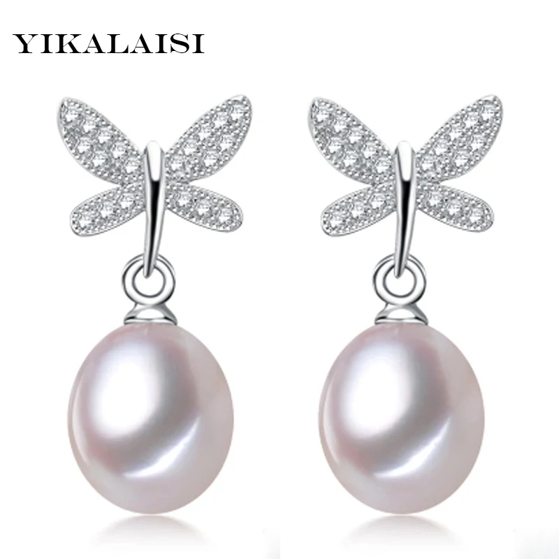 Новые жемчужные Ювелирные серьги YIKALAISI 2017 для женщин ювелирные изделия из
