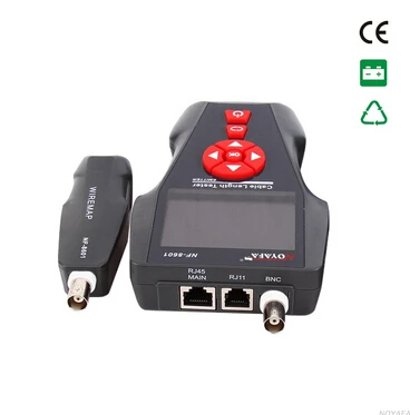 Бесплатная доставка Noyafa NF-8601A Длина Кабеля Тестер сетевой тестер wiremap для RJ45/RJ11/BNC