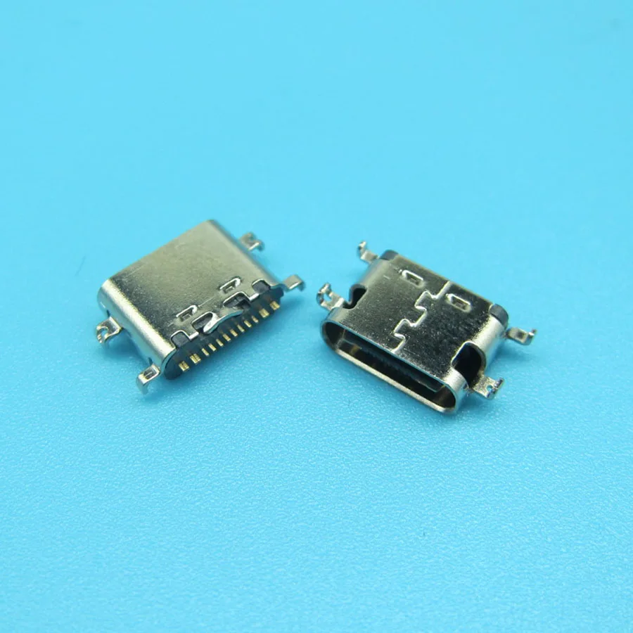 

10pcs High speed data interface micro 3.1 usb DIY 16pin USB-C Type C mother Socket Connector SMT type charging interface