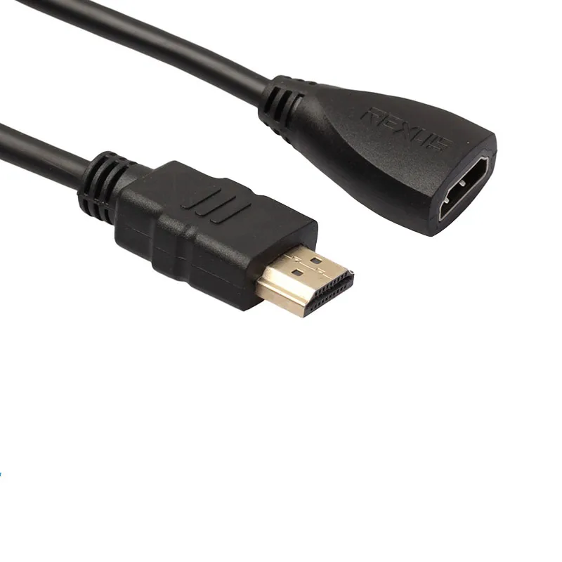 Медный 1 4 выпуск 3d 1080p черный м HDMI к удлинитель Мужской женскому Hdtv видео кабель