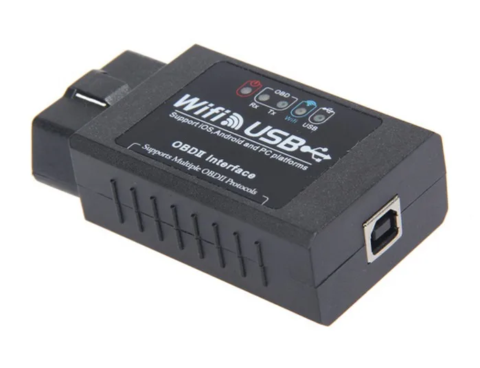 A + качественный ELM327 ELM 327 Wi Fi Usb сканер беспроводной Bluetooth OBD2/OBDII работает для IOS Android