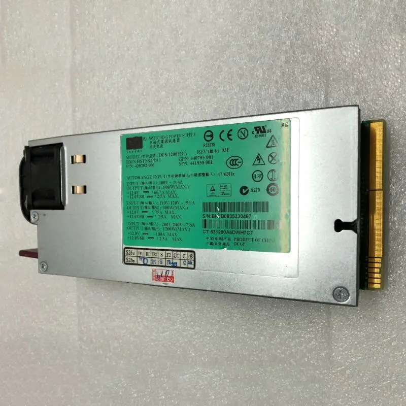 For HP 1200W Power Supply 578322-B21/579229-001/570451-001/570451-101/DPS-1200FB-1 | Электроника