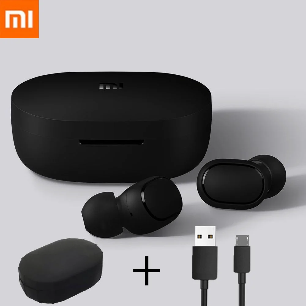 Xiaomi Redmi Airdots Ture Беспроводные bluetooth 5,0 наушники AI Голосовое управление стерео активные шумоподавления наушники с микрофоном